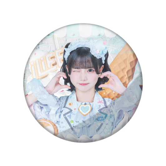 【iLiFE!】缶バッチ大　丸型　バストアップ・スイーツ衣装